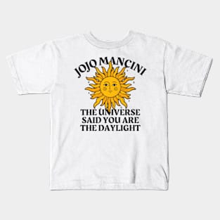 jojo mancini sun Kids T-Shirt